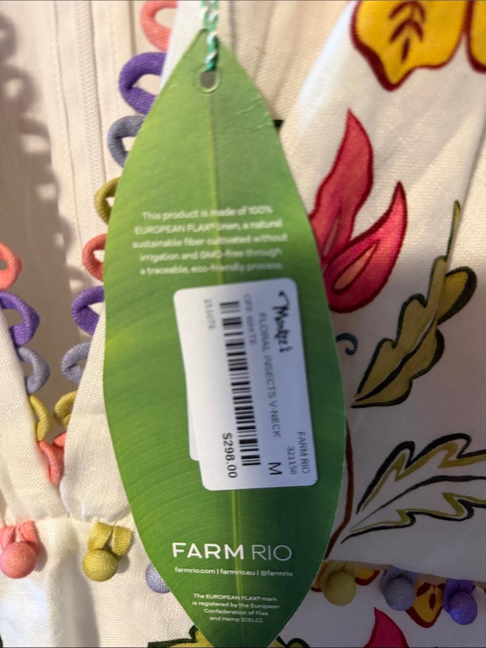 NWT Farm Rio  Sleeveless Maxi Dress size medium - Picture 4 of 8